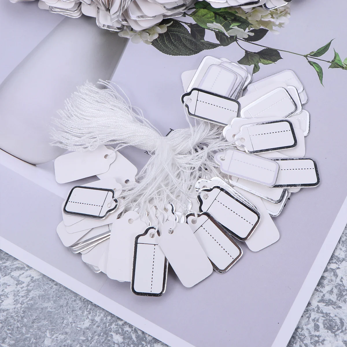 500 Pcs Labels Bracelet Price Tag Shoes Sticker Stationery White Jewelry Clothes