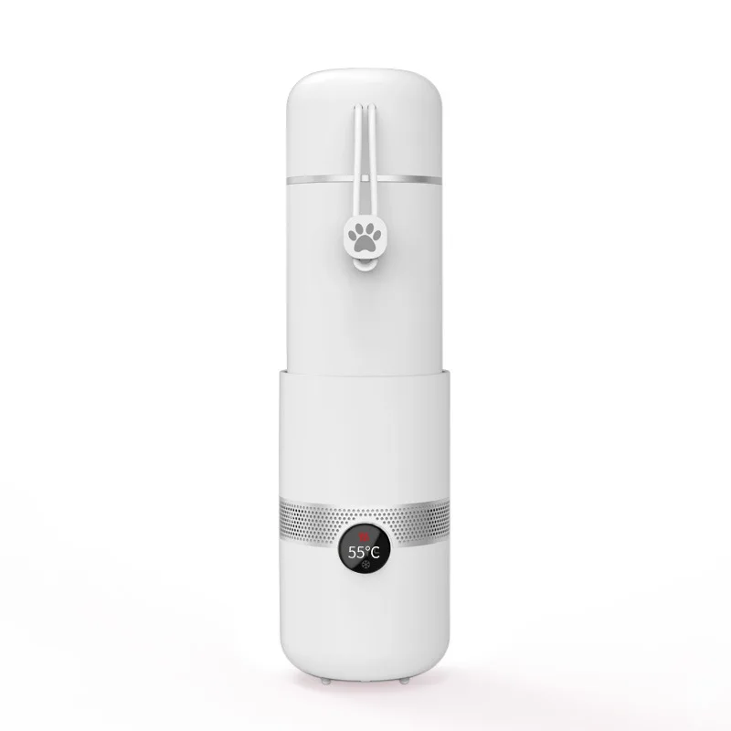 กระติกเก็บความเย็นและอุ่นแบบพกพาถ้วยทำความเย็นรถอย่างรวดเร็วกระติกน้ำอุณหภูมิคงที่กระติกเก็บความเย็นและอุ่นได้ใช้งานได้สองแบบ