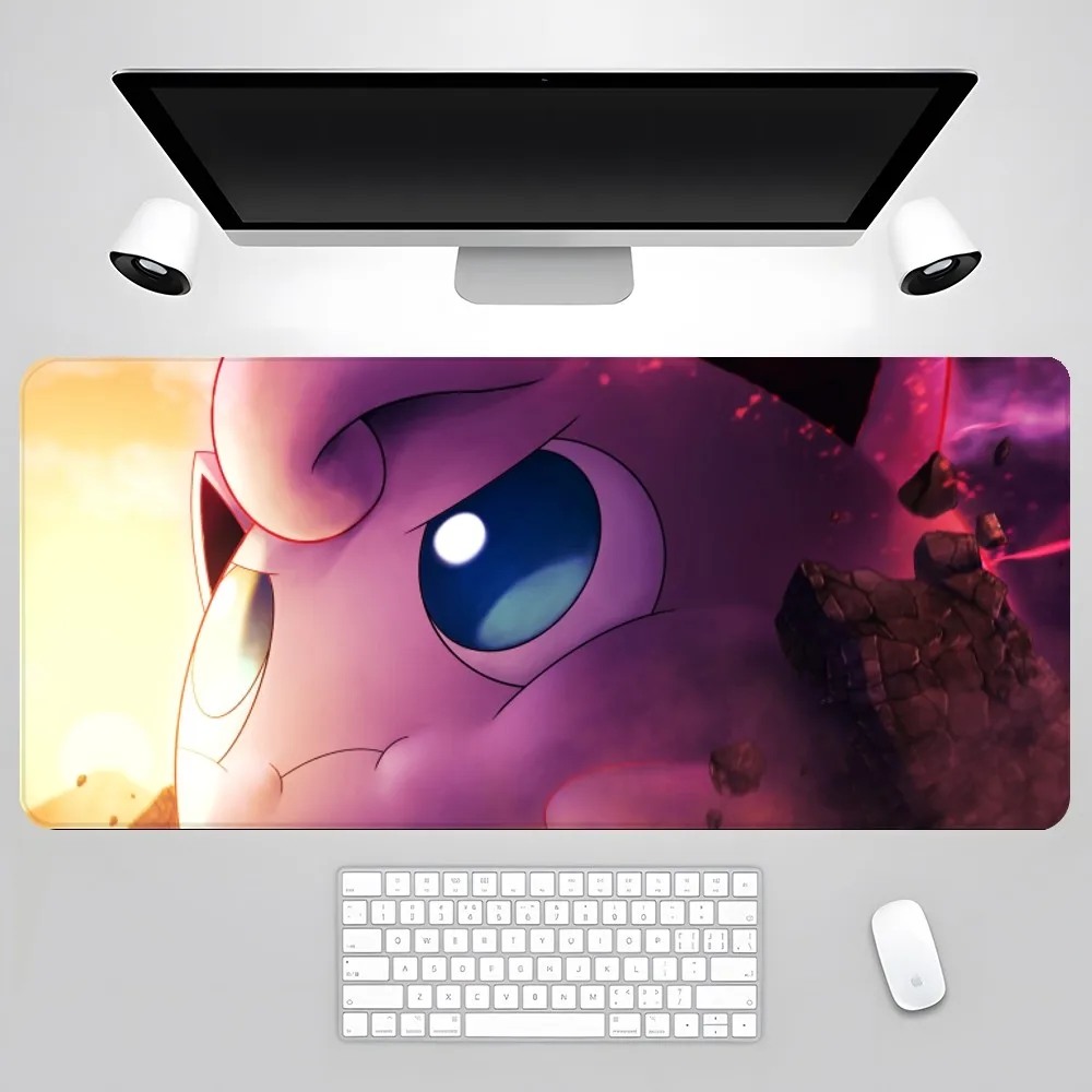 Pokemon Jigglypuff Mouse Pad Gamer Pc Gaming Accessories Rubber Mat XXL Deskmat Mats Keyboard Cabinet Mause Laptops