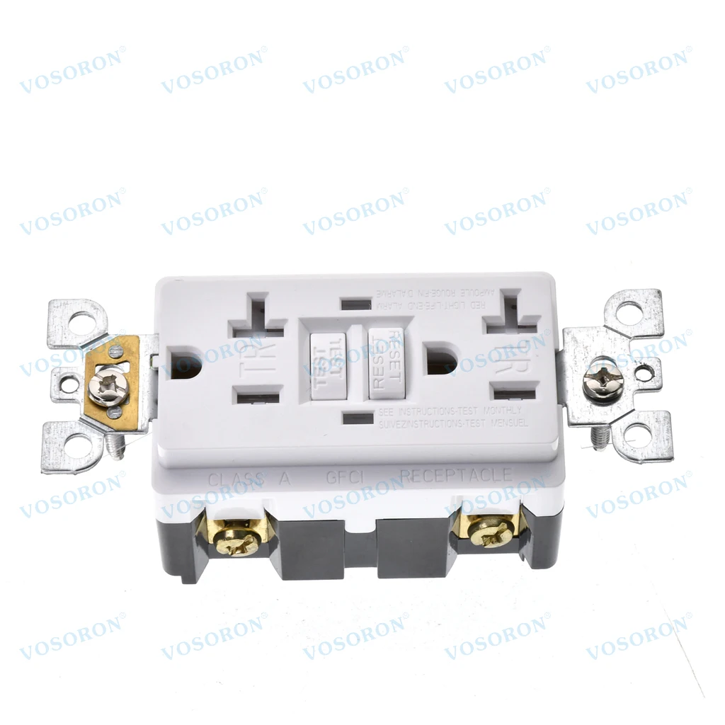 GFCI Outlet 20 Amp Wall Outlets Duplex Outlet Receptacle with LED Indicator,Self-Test,Weather Resistant,(TR) Tamper Resistant