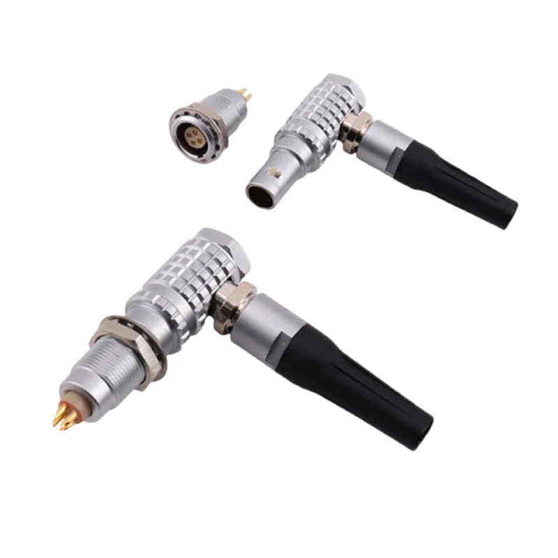 FHG EGG 2 3 4 5 6 7 8 9 10 12 Pin Aviation Plug Socket Elbow 0B 1B 2B 3B  Push-pull Self-locking Connector Compatible with REMO
