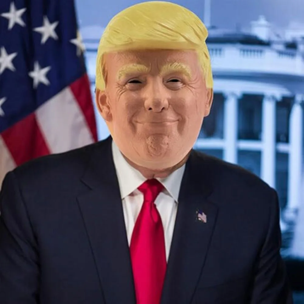 Donald Trump Latex Full Head Mask For Festival Halloween Costume Cosplay Party