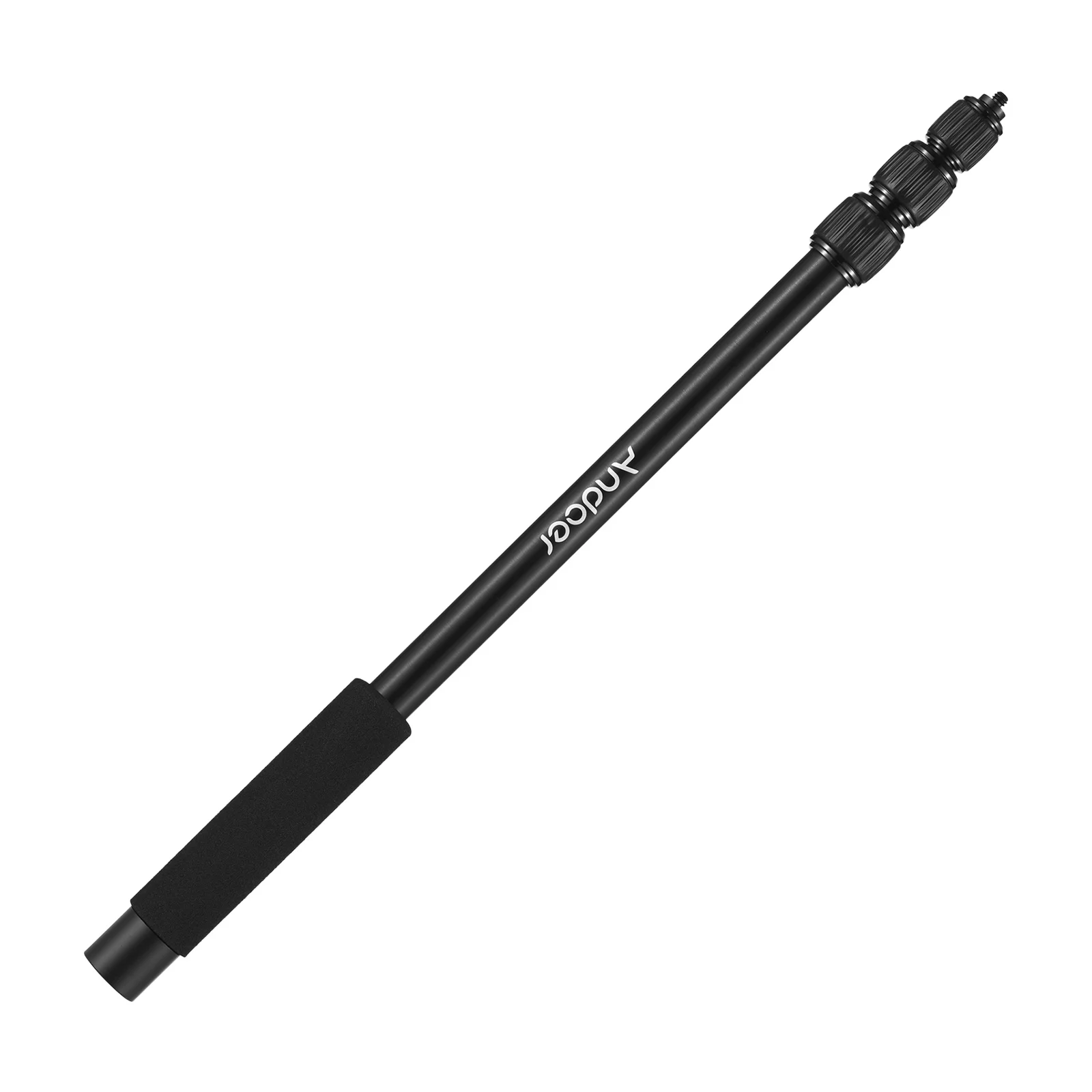 Andoer Handmicrofoon Boom Arm 4-delige uitschuifbare microfoonarm Aluminium Boom Pole voor microfoons 1/4 inch schroef en draad