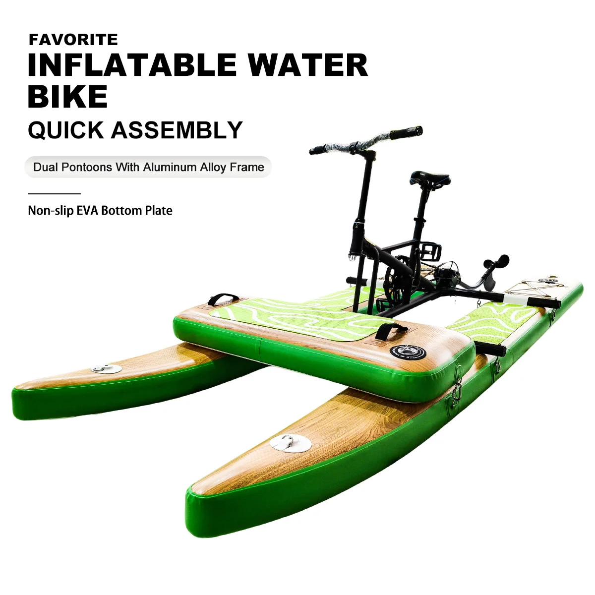 High Quality Inflatable Pontoon Water Tricycle Bicycle Pedal Boat Favorite Factory Discount Water Park Rides for Play