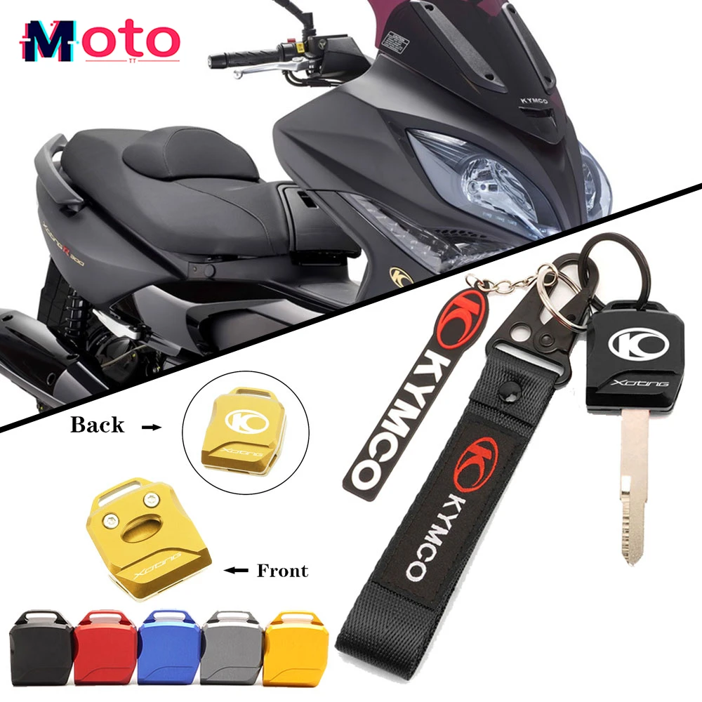 2023 New Motorcycle CNC Key Cover Head Shell Case Cap Key Bag+key belt Suit For KYMCO Xciting250 Xciting300 XCITING 250 300