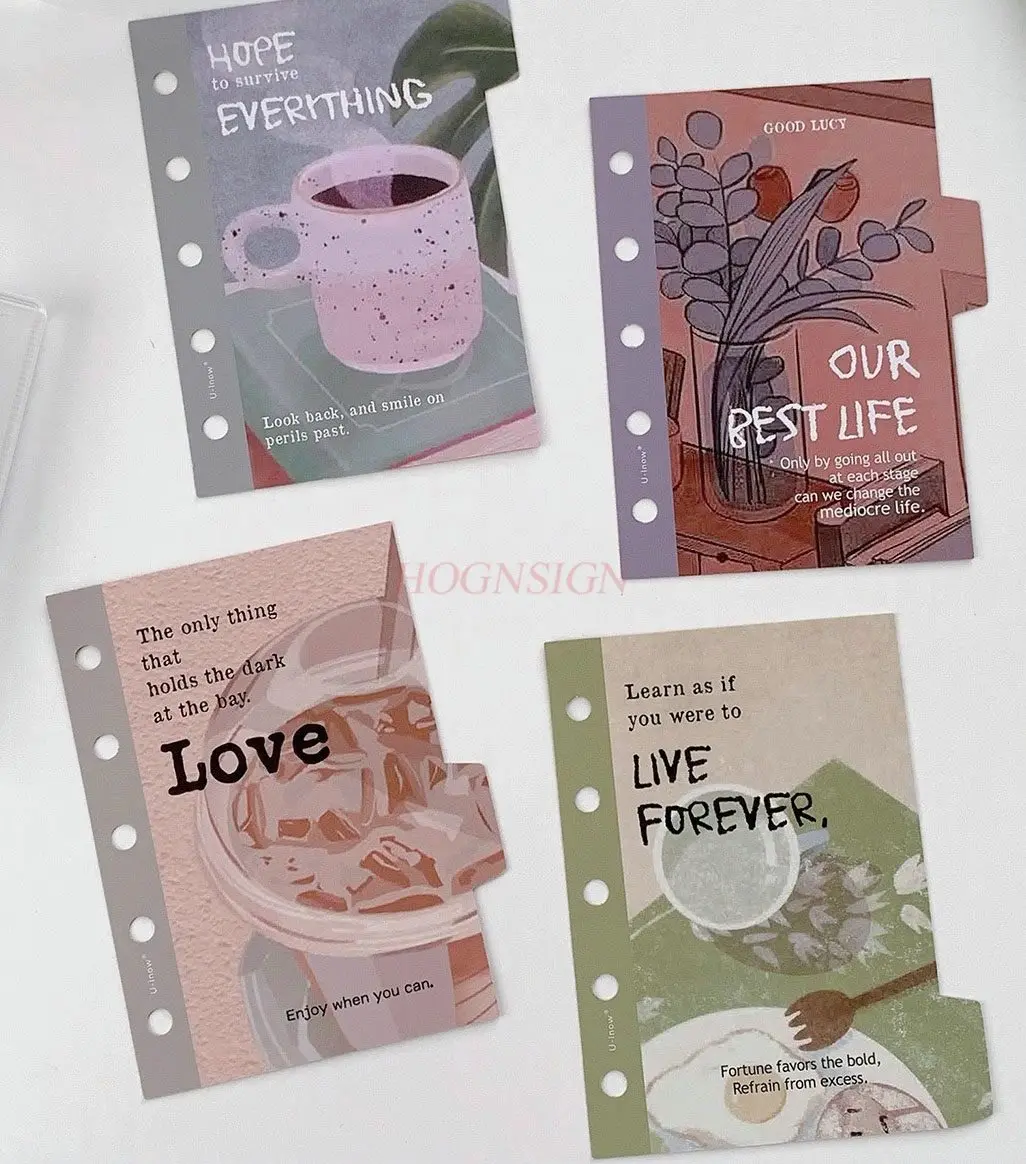 

4 шт./компл. перегородка для справочника, индексная панель с вкладышами