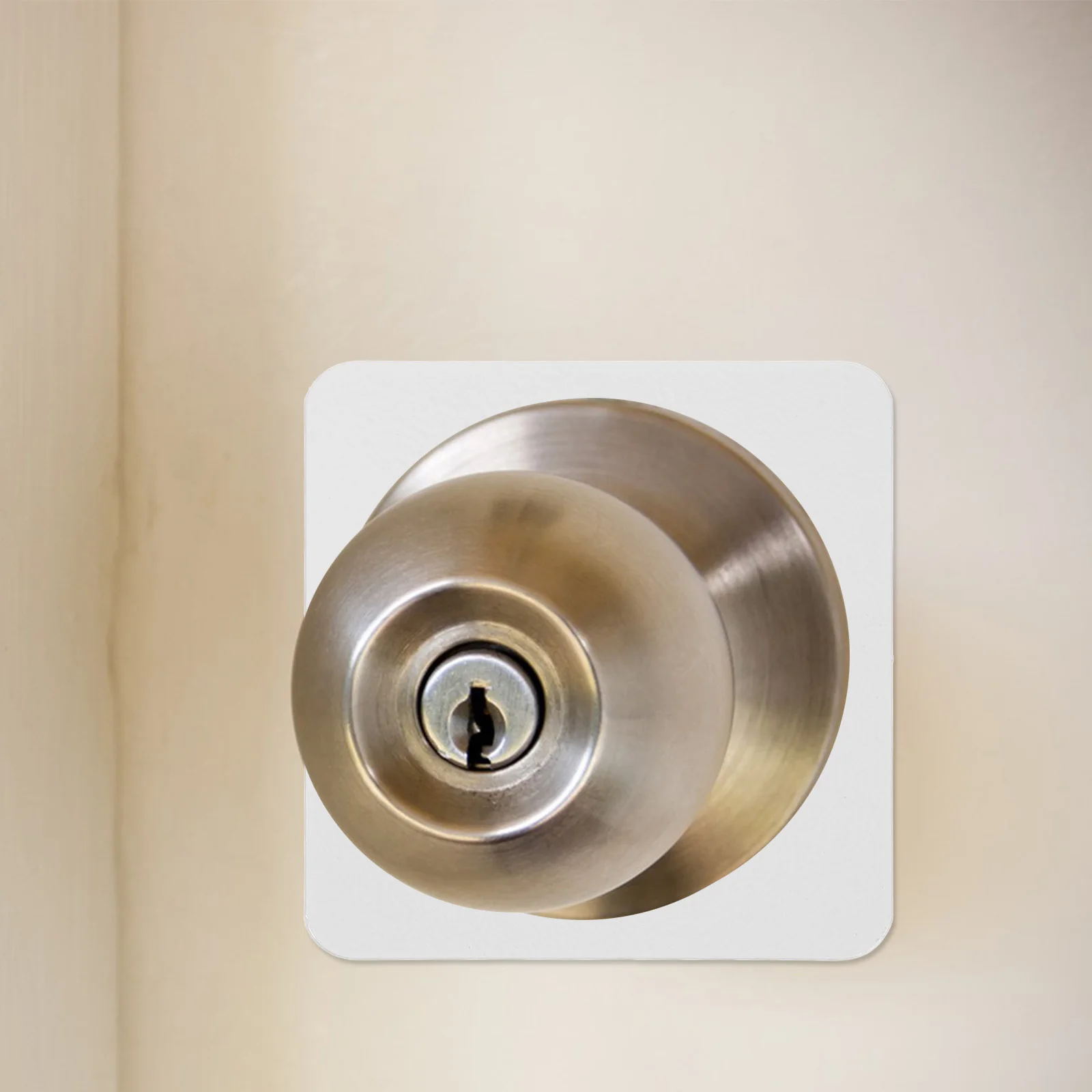 

Door Lock Repair Plate Stainless Steel Inner Diameter 5.5cm Deadbolt Reinforcement Plate Door Handle Fixing Cover Filler Repair