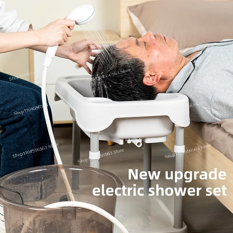 샴푸 대야, 편평하게 누워 있는 침대, 가정용 샴푸