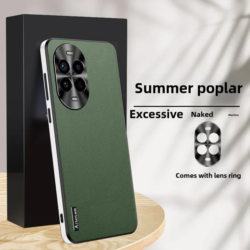 

Металлическая защита объектива для Huawei Nova 9 8 10 12S 13 11 Pro, кожаный чехол для задней панели телефона, противоударный мягкий силиконовый чехол с защитой от падения