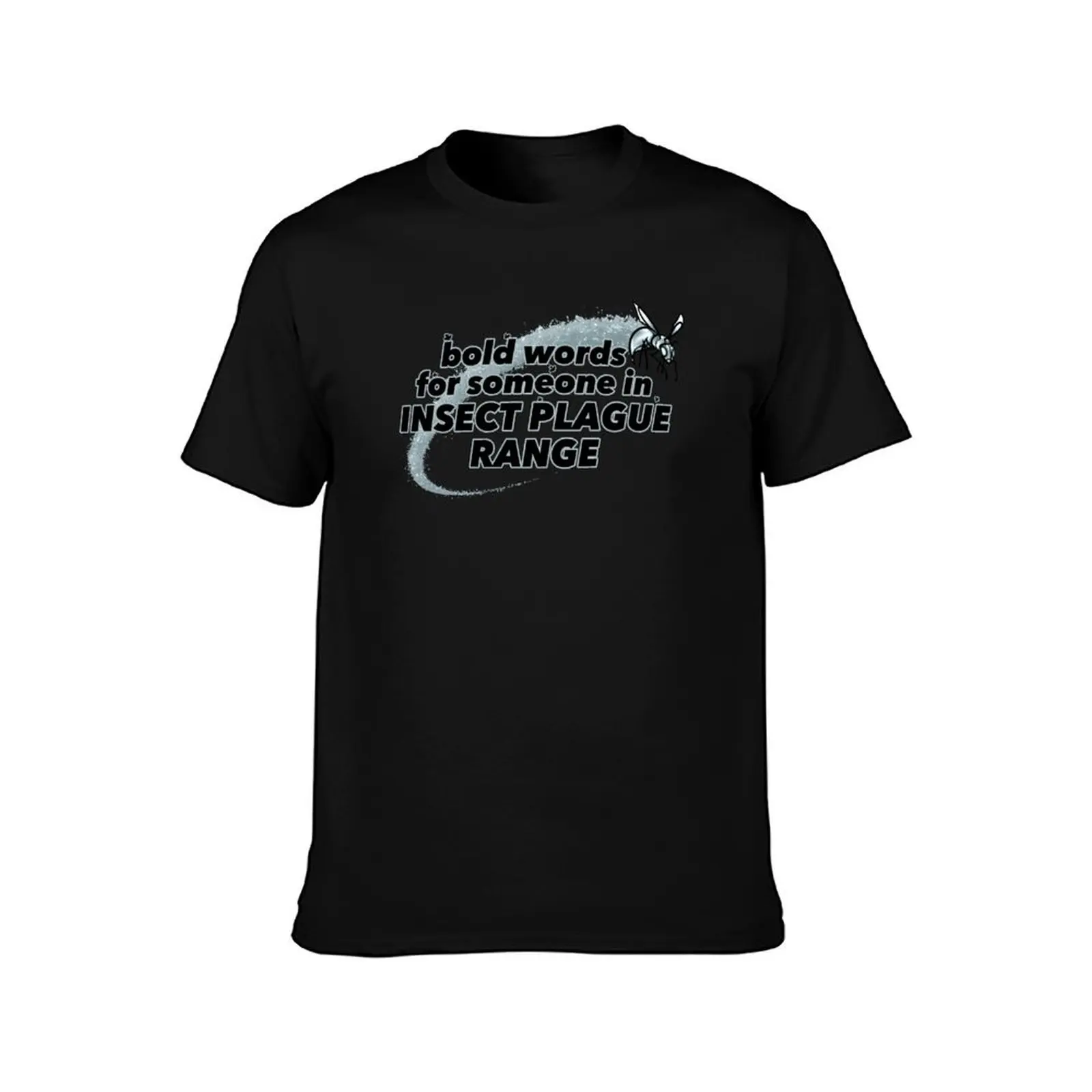 Insect Plague Range T-Shirt Summer Casual Cotton Tee Oversized Streetwear Tops Vintage Graphic Print Loose Fit Short Sleeve