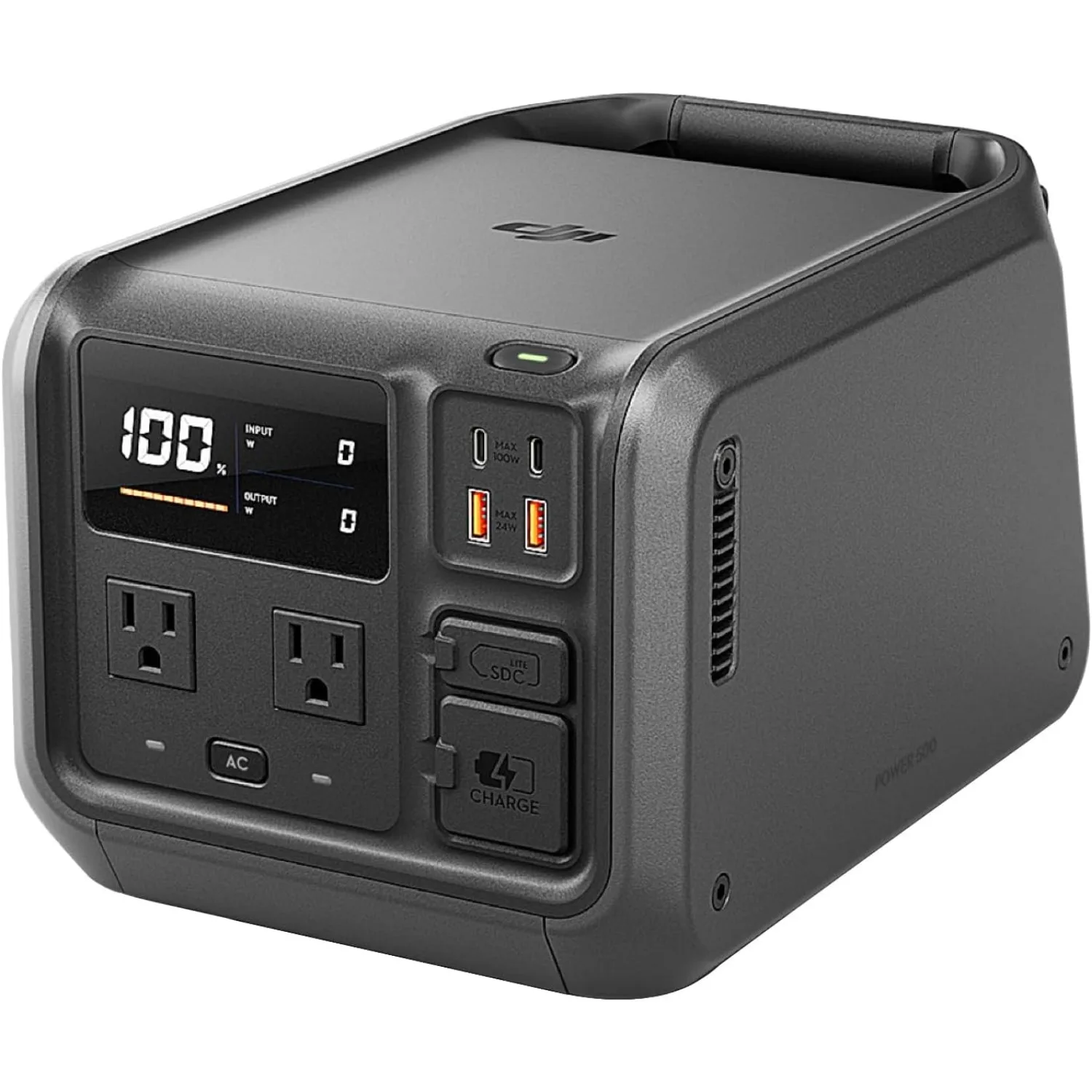 Power 500 Portable Power Station, 512Wh LFP (LiFePO4) Battery, 70-Minute Fast Charging, 1000W Max Output, Solar Generator