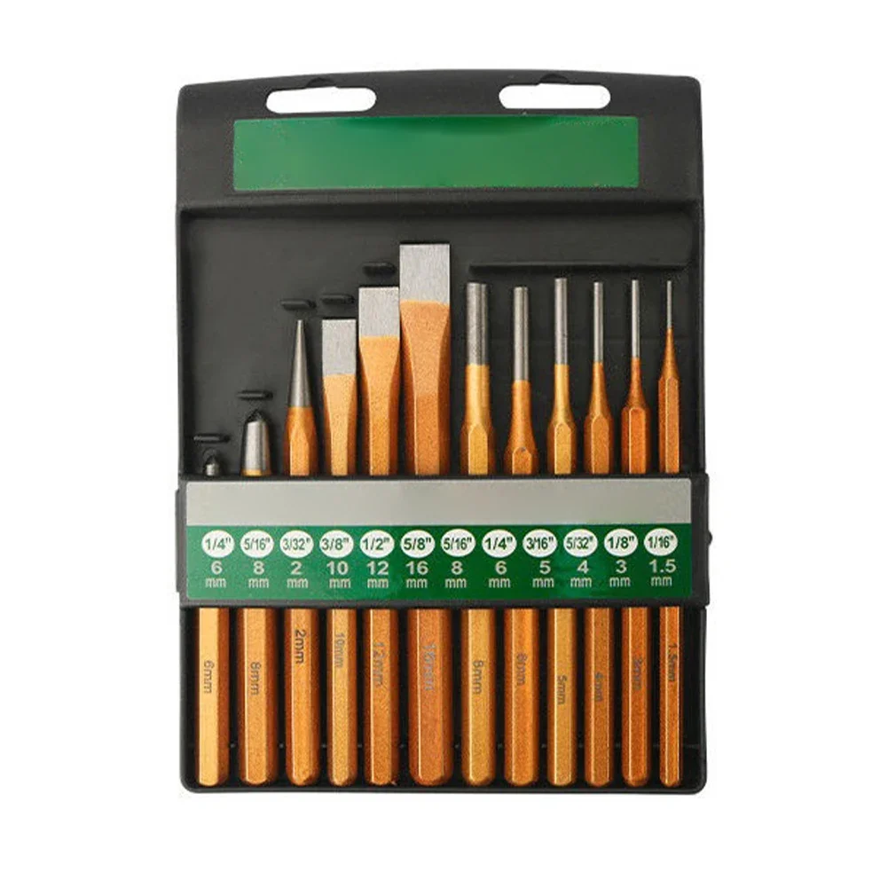 6 Pcs Punch And Chisel Set 3 Piece Digging Tools Chisel Set Piece Professional Mechanics Punch For Brick Metal And Stone Tool