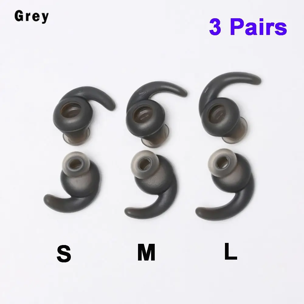 S/M/L 3 Pairs Headset Accessories Silicone Cover Bluetooth Headphone Earphone Hook Ear Hooks Eartips Earhook