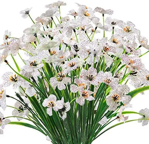 Künstliche Frühlingsgras-Veilchen verblassen nicht, 35 cm, Kunststoffpflanzen, Outdoor-Gartendekoration, künstliche Blumen, Familienparty-Dekoration – Detail 23