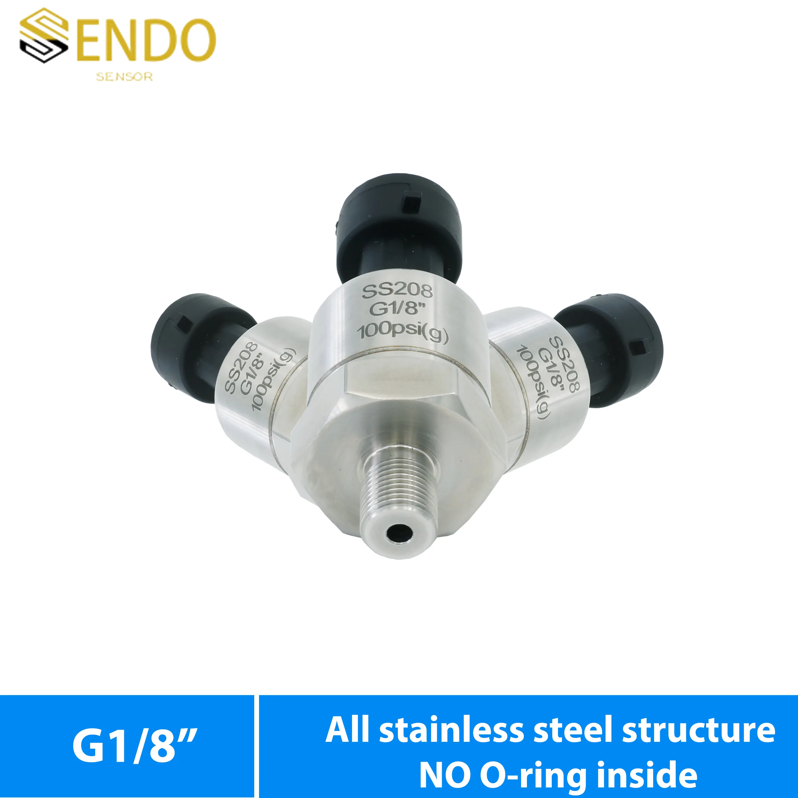 

0.5 4.5V 0 5V 1 5V output pression sensor no internal O-rings G 1 8 thread stainless steel 316L diaphragm 150 psig 10bar 1mpa