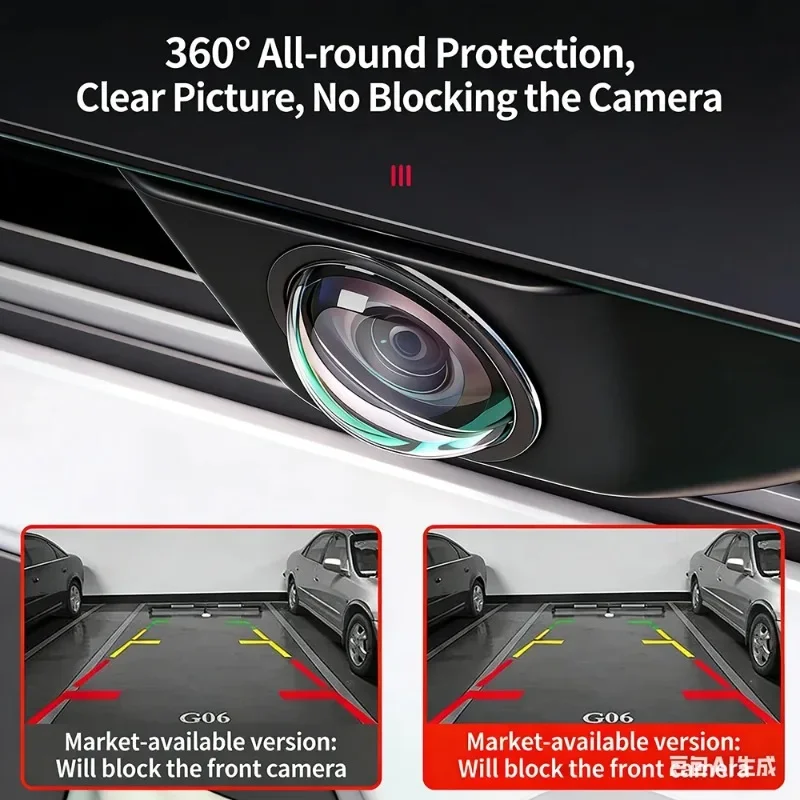 Car Camera Lens Cover Dustproof Lens Sticker Anti-Scratch Camera Cover for Road Trip Daily Commute Rainy Day Long Distance City