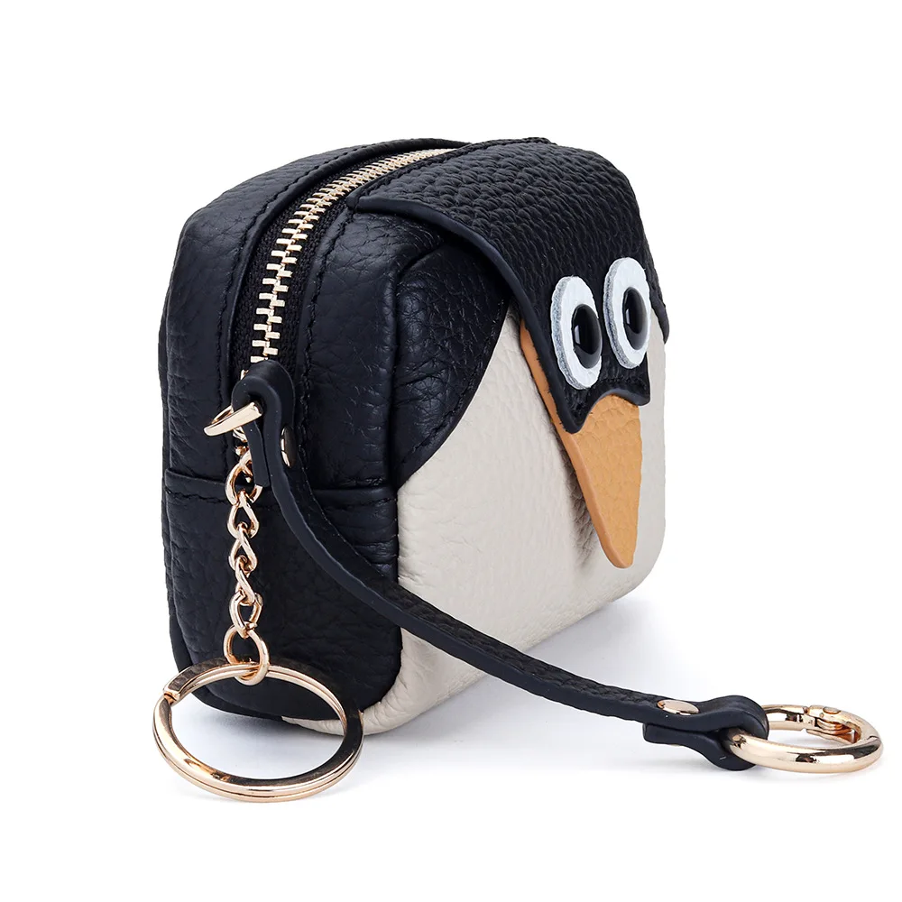 Kawaii Penguin Wallet الجدة عملة محفظة صغيرة أحمر الشفاه المنظم محفظة نسائية للعملات المعدنية اكسسوارات للفتيات في سن المراهقة الحقائب الصغيرة مع سحاب #4