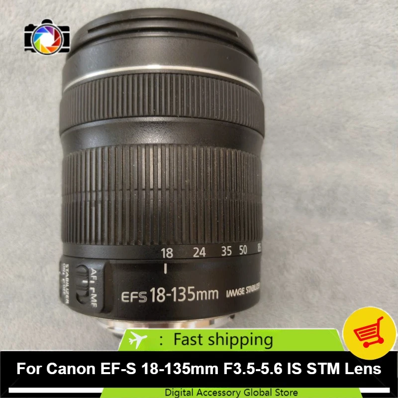 95% New Genuine For Canon EF-S 18-135mm f/3.5-5.6 IS STM Lens STM Autofocus Zoom Lens for Canon EOS 90D 80D 70D 60D T7i T6i