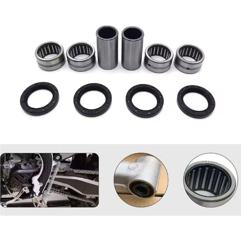 For KEWS K16 K18 ZHONGSHEN NC250 NC450 MT250 Oil Seal Roller Bearing Bushing Motorcycle Swing Maintenance Replacement Parts