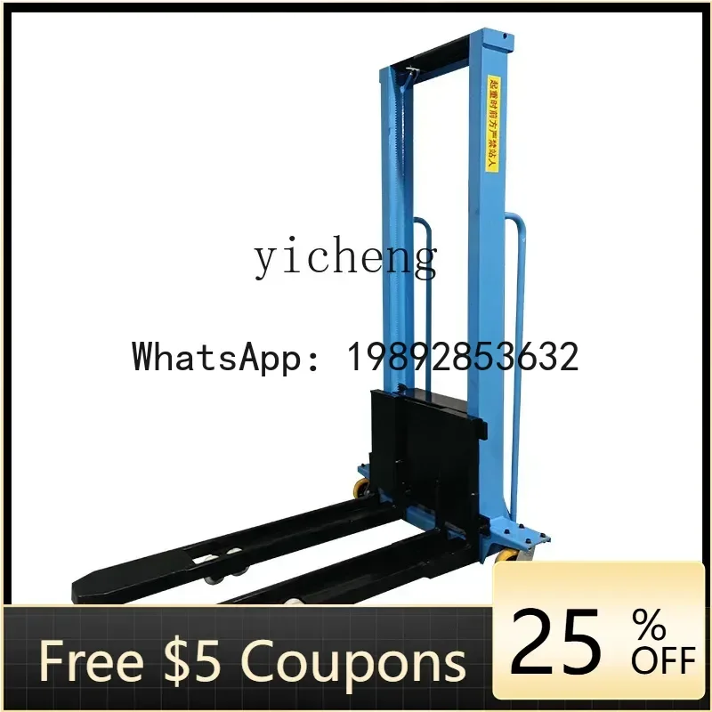 JX   Multifunctional Small Portable Truck-mounted Forklift 1 Ton Hydraulic Hand Lift Truck