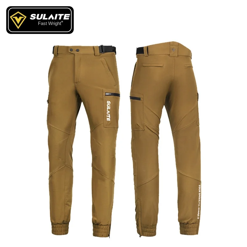 SULAITE Motorcycle Pants Winter Warm Windproof Riding Pants Men's and Women's Riding Gear Cyclists Outdoor Casual Overalls