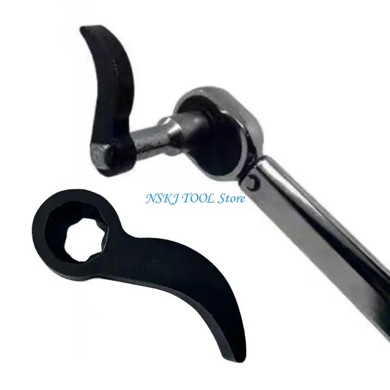 

L8RC Heavy Duty Pry Bar Crowbars Adapter Head, Ratcheting Mechanism for Efficient Work