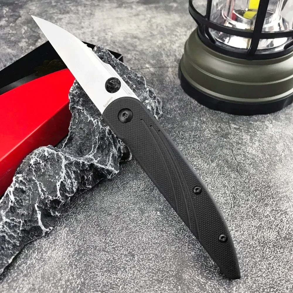 

New C153 Pocket Folding Knife High Quality D2 Blade G10 Handle Outdoor Camping Survival Cutting Knife EDC Hunting Defense Tool