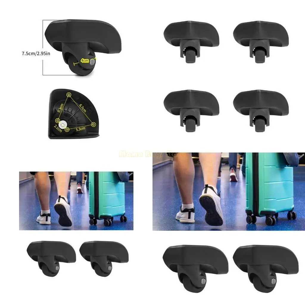 

X90d 4pcs wheel Wheel Wheel Практические замены аксессуары для практического использования багажа