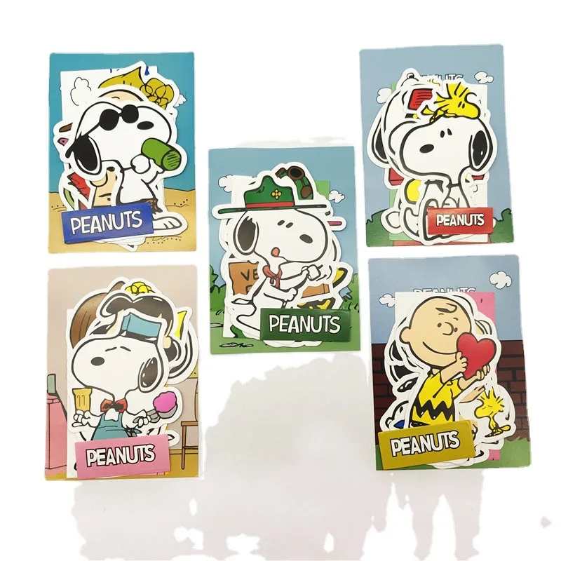 Snoopy Large Anime Stickers Cartoon Stationery Water Cup Luggage Phone Case Decorative Stickers Gifts Daily Decorations