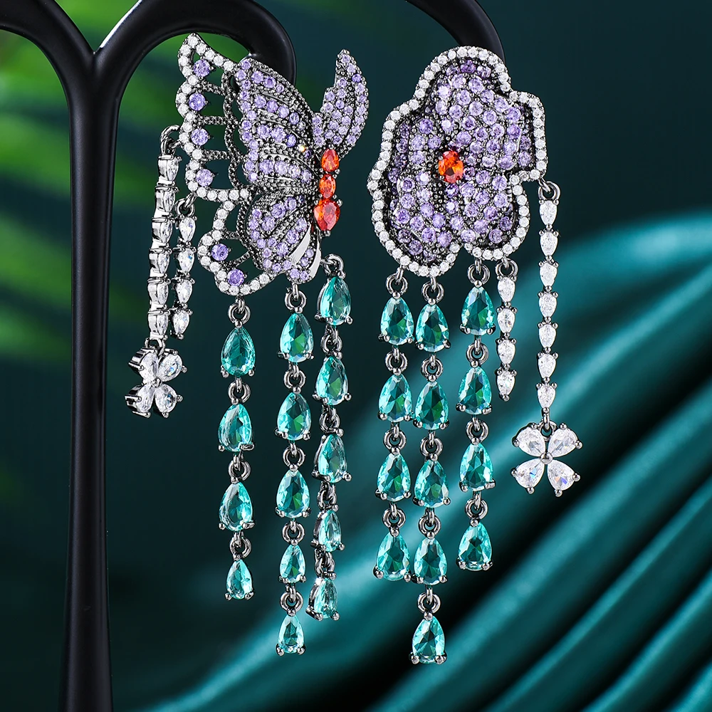 

Missvikki Earrings Trendy Butterfly Tassel Earrings Bohemia Long Pendant Earring Women Sexy Girls Jewelry Fashion Bridal Gift