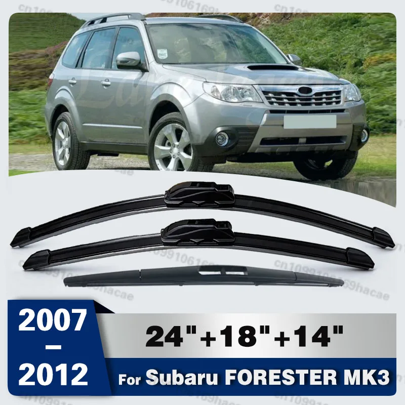 

For Great Wall Haval H6 2011 - 2013 3PCS Car Wiper Front Rear Windshield Windscreen Wiper Blade Rubber Accessories 24"+16"+12"
