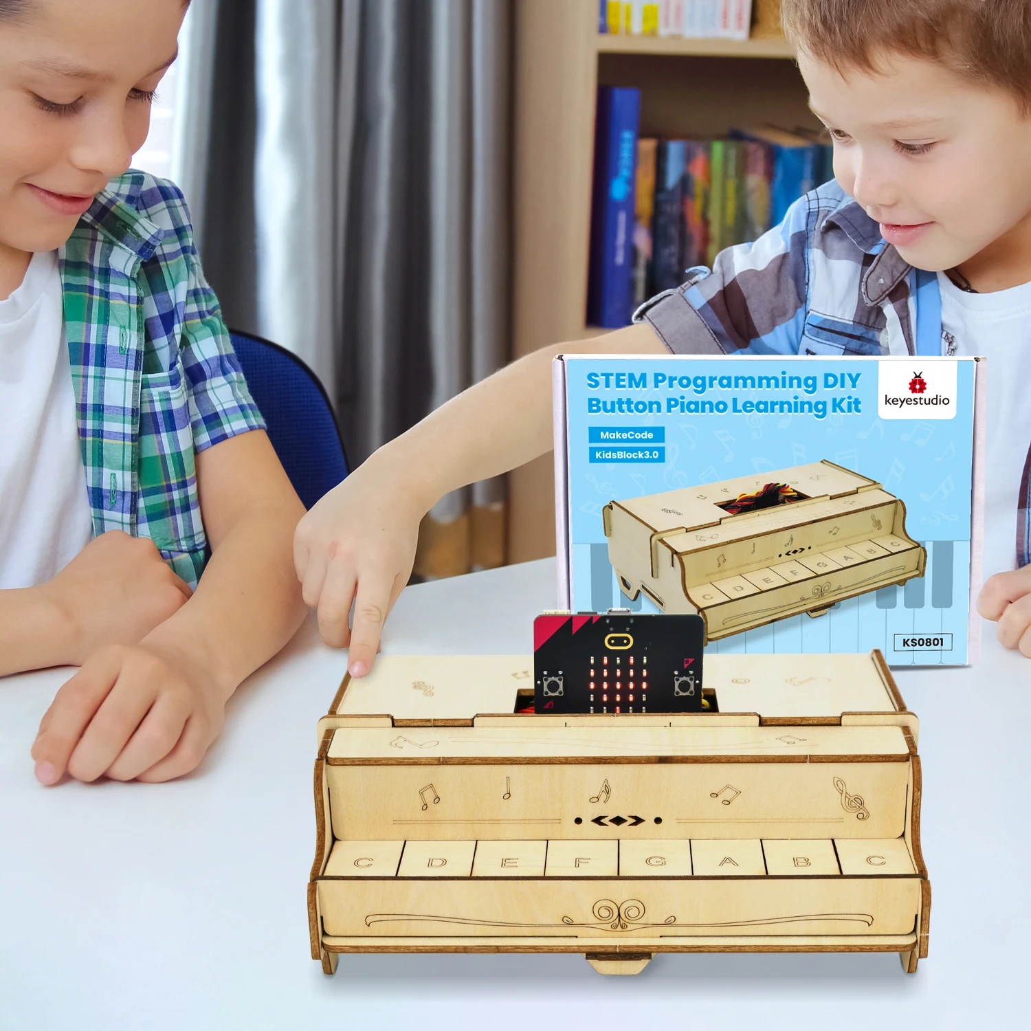 keyestudio-kit-d'apprentissage-de-piano-a-boutons-pigments-stem-esp32-kit-de-musique-electronique-bricolage-jouet-programmable-pour-enfants-ardu37esp32