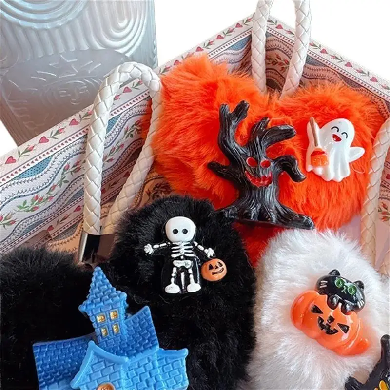 Schattige pluche hart Halloween sleutelhanger hanger Lanyard telefoonriem knuffel tas hang ornament rugzak charme sleutelhanger girly geschenken