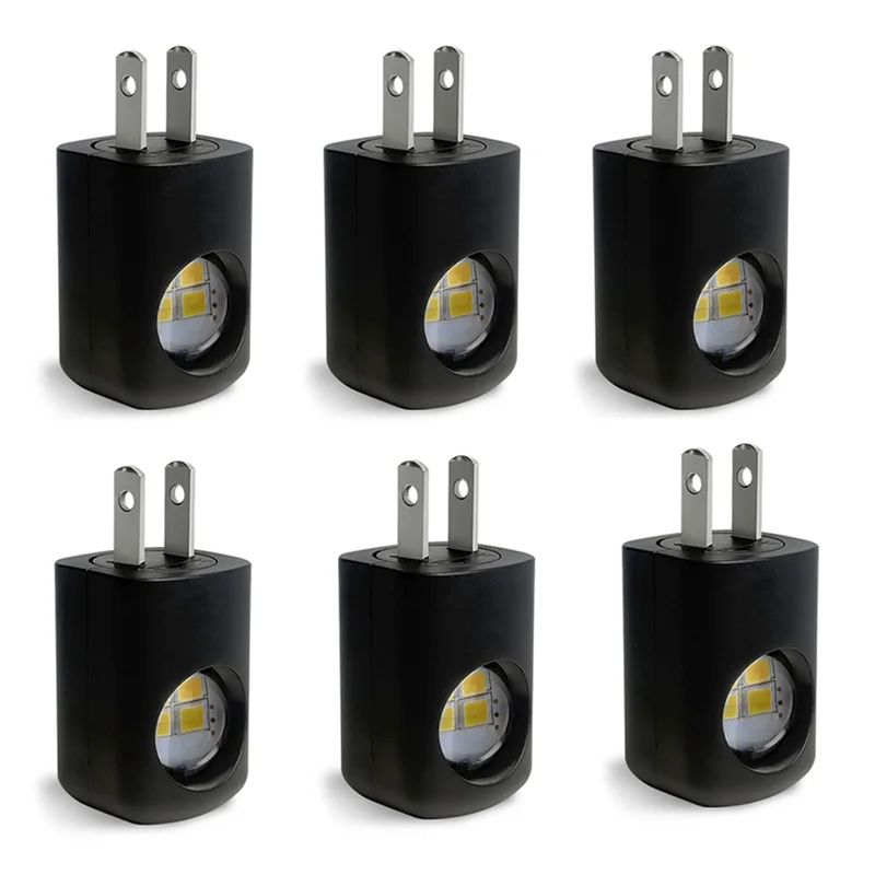 

A27F-LED ночник, 6 шт., окружающее освещение от сумерения до рассвета, настенная розетка для спальни, прихожей