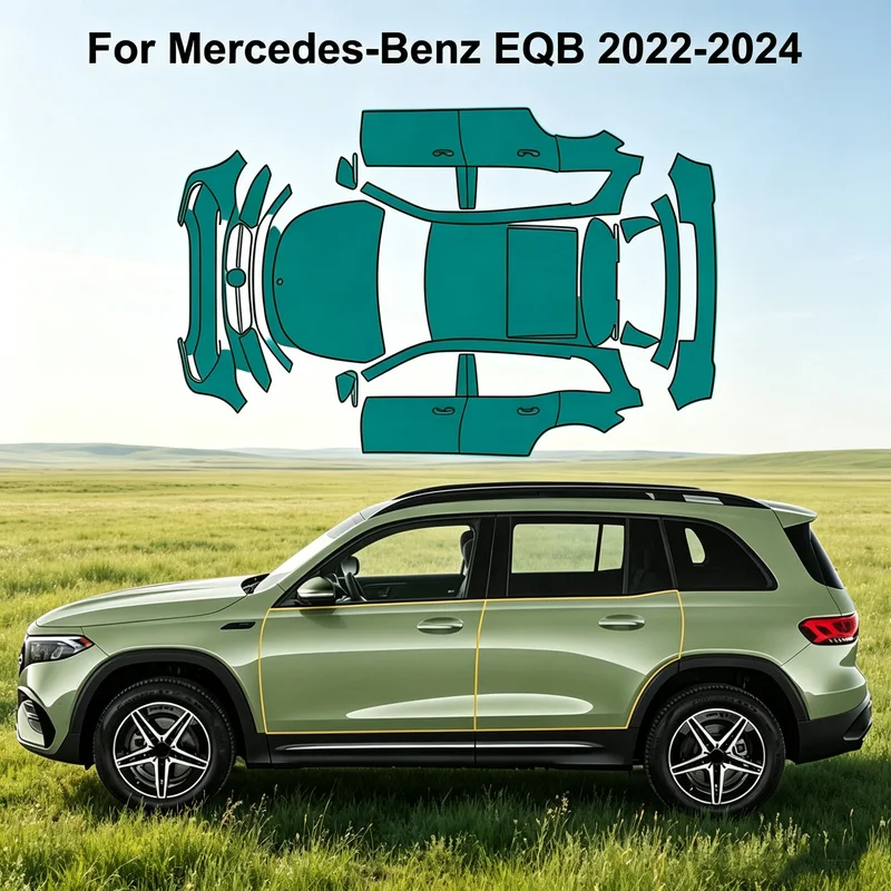 for Mercedes-Benz EQB 2022-2024 TPU PPF Precut Car Paint Protective Film Car Covers Exterior Accessories