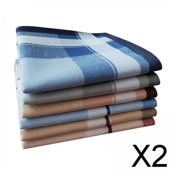 

Мужские хлопковые носовые платки в клетку, большие квадратные носовые платки с карманами для костюма, свадьбы, дня рождения