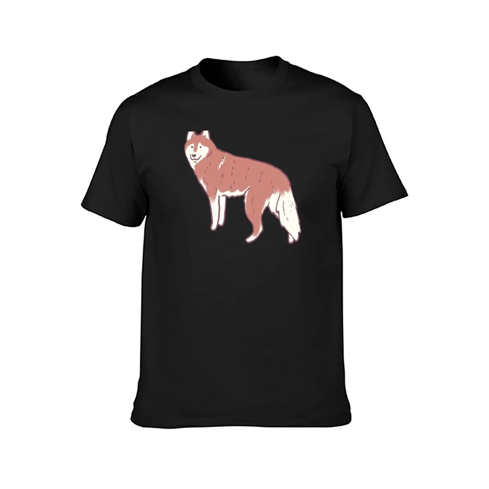 Husky dog T-Shirt sports fans funnys workout shirts for men