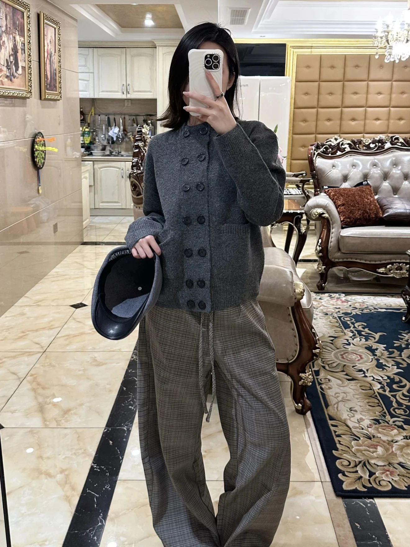 Cárdigan abierto clásico redondo Ne de punto ex invierno Casual versátil americano Ele Lazy Sle suéter para hombres y mujeres