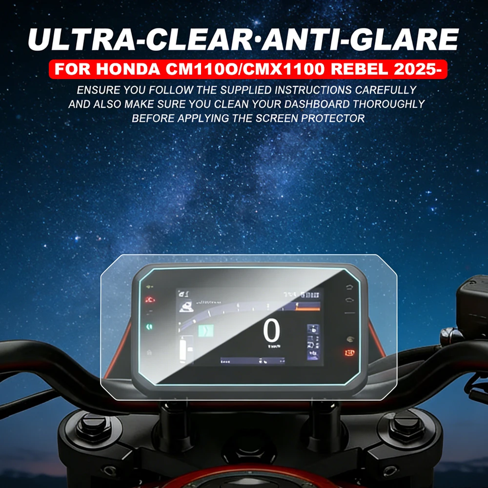 

For Honda CMX1100 CMX 1100 REBEL 2025- Motorcycle Accessories Scratch Cluster Screen Dashboard Protection Instrument Film