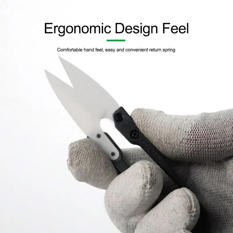 RELIFE RL-102 Insulated ceramic U-shaped scissors Suitable for mobile phone repairs, cutting battery cables, etc.