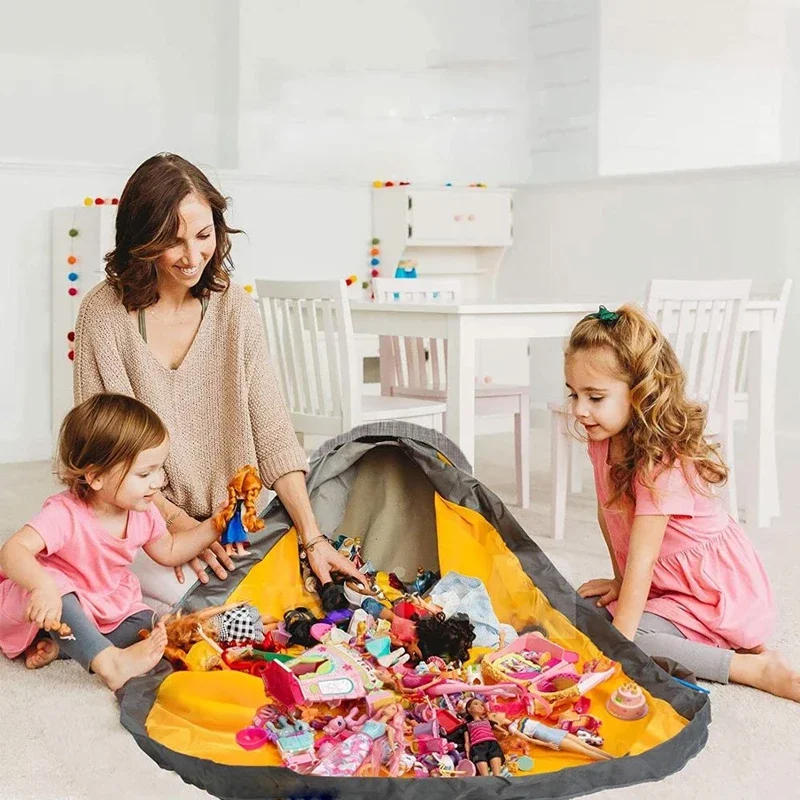 Multifunctional foldable  play Mat Toys Clean    Organizer Foldable  Containers Portable  Baskets