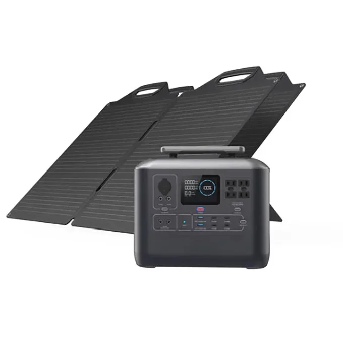 

Top Quality 110V 1075Wh Backup Lithium Ion Battery Camping Generator 1000W Portable Solar Backup Generator For Rv Outdoors