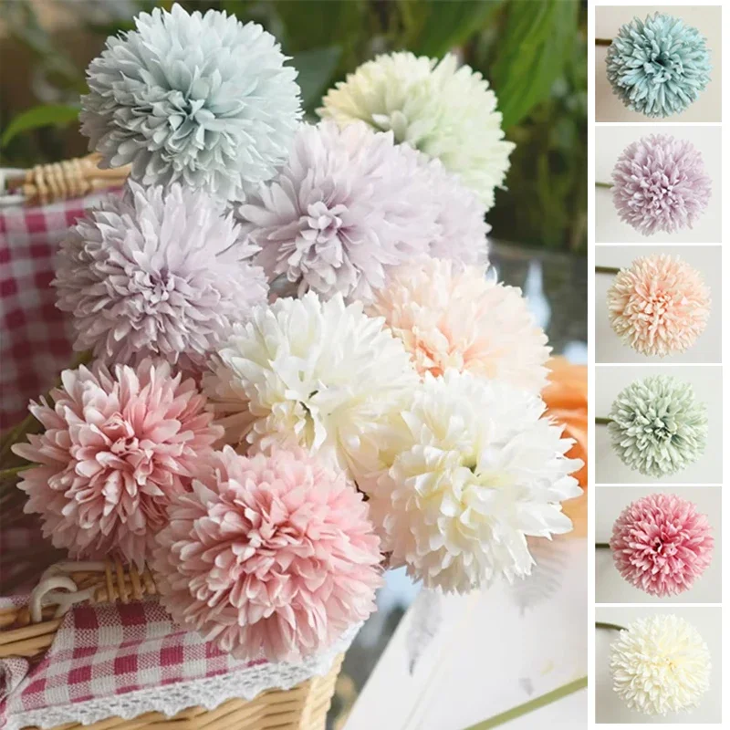 

5/10PCS Artificial Flowers Fake Flower Silk Artificial Hydrangea Bridal Wedding Bouquet for Home Garden Party Wedding Decoration