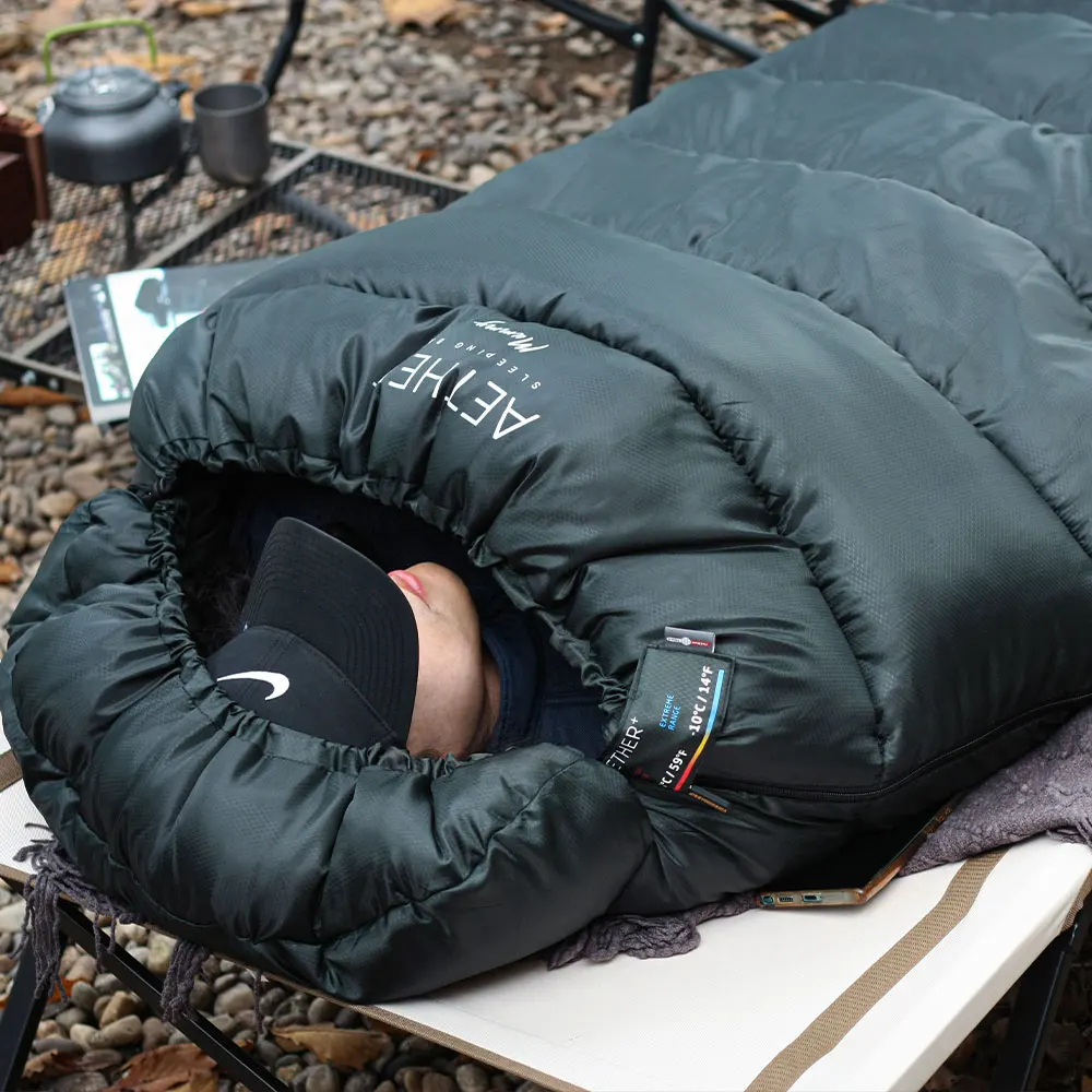 فنسنت ميسيف الأثير زائد التخييم كيس النوم بطانية الشتاء موسم الشتاء الظهر سيارة التخييم المشي لمسافات طويلة الصيد