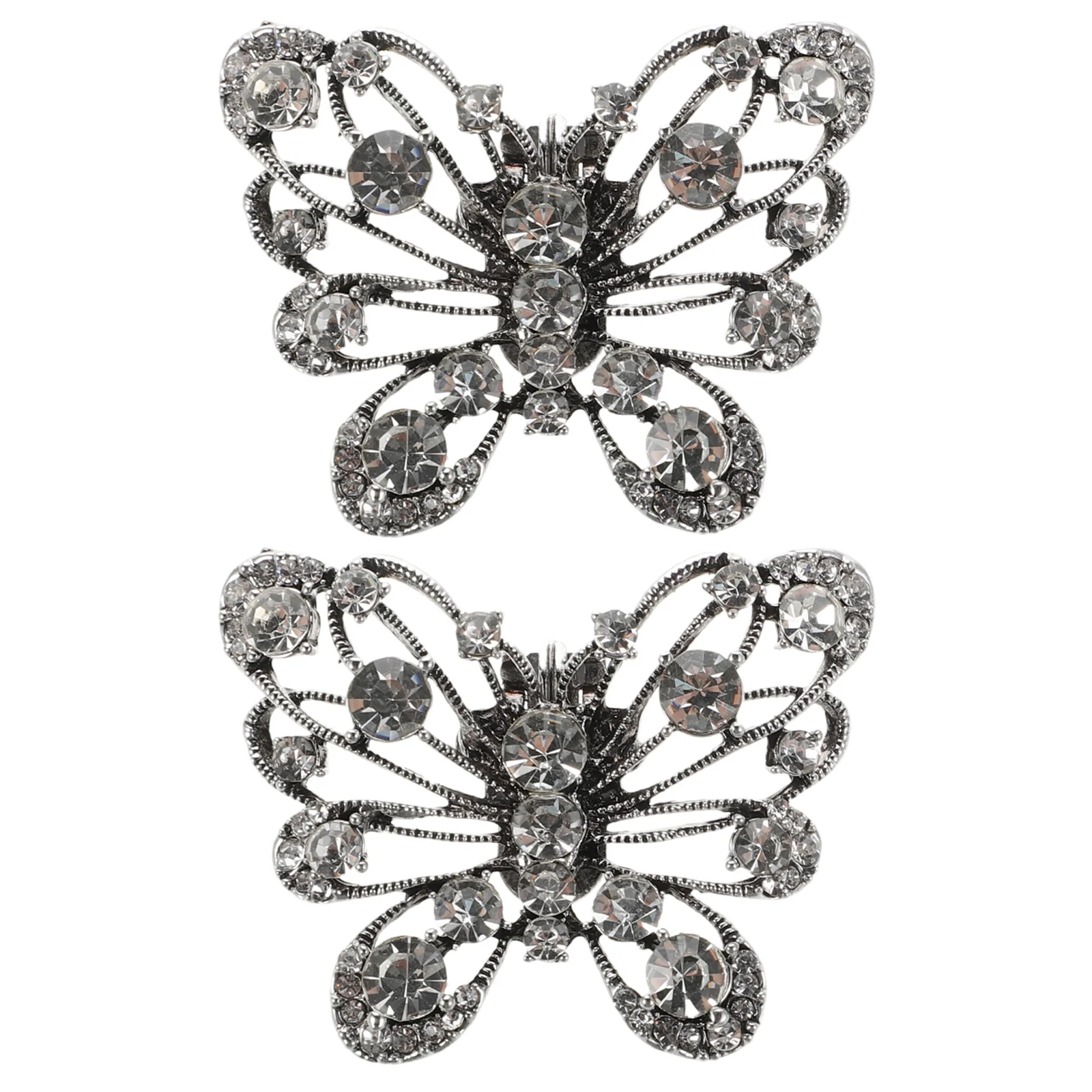 

1Pair Wedding Shoe Decorations Crystal Butterfly Shoe Buckle Clips Sparkling Rhinestone Bridal Charms For High Heels Women Diy