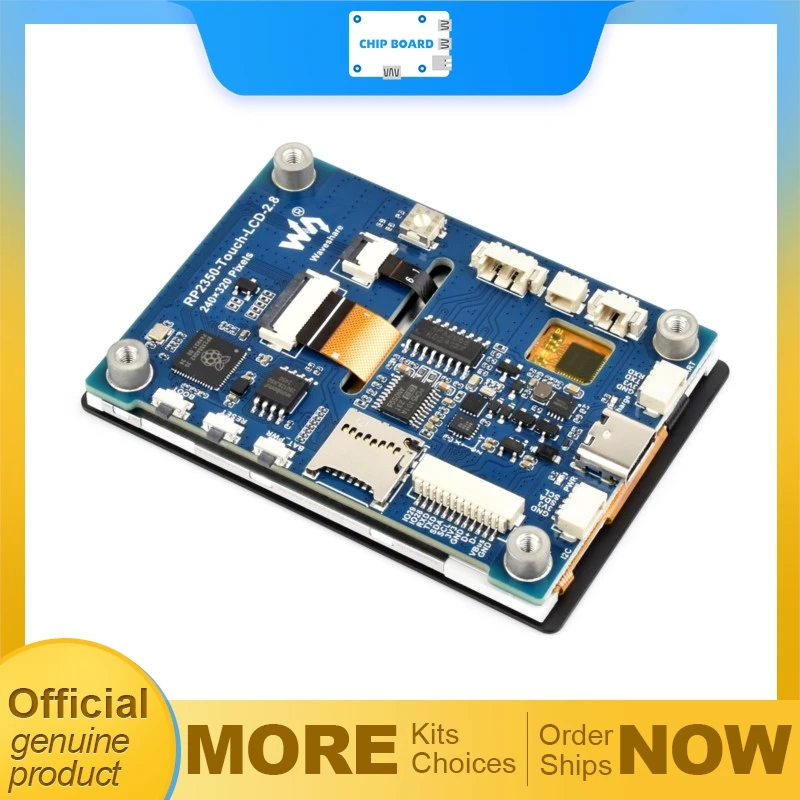 Waveshare RP2350 2.8 inch capacitive touch display board with 240x320 IPS panel, 5-point touch, SPI interface