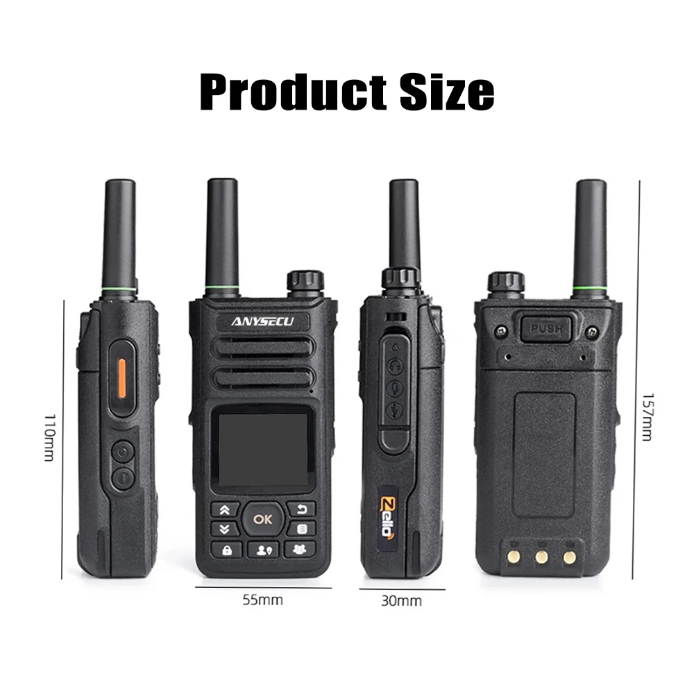 Imagem -05 - Rádio de Rede 4g Andróide 5.1.1 com Gps Wi-fi Zello Ptt Walkie Talkie Novo Anysecu-t56 v2