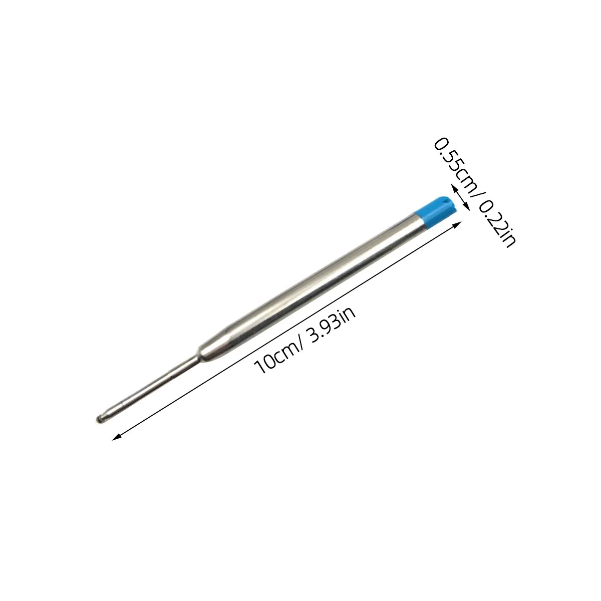 20Pcs Universal Gel Pen Refills 1Mm Blue Ink High Performance Smooth Flow for Doodling Scrapbooking Cards Albums Sketchbooks