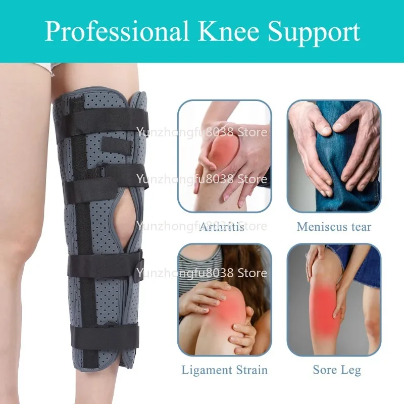 Knee Support, Orthopedic Adjustment, Leg Splint Fractures, Breathable Knee Pads