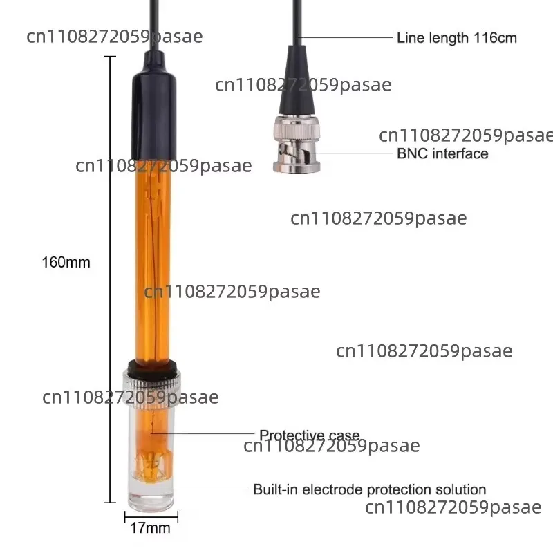 ORP-101 Electrode Hydroponic  Detector BNC Interface ORP Redox Potential Probe Tester